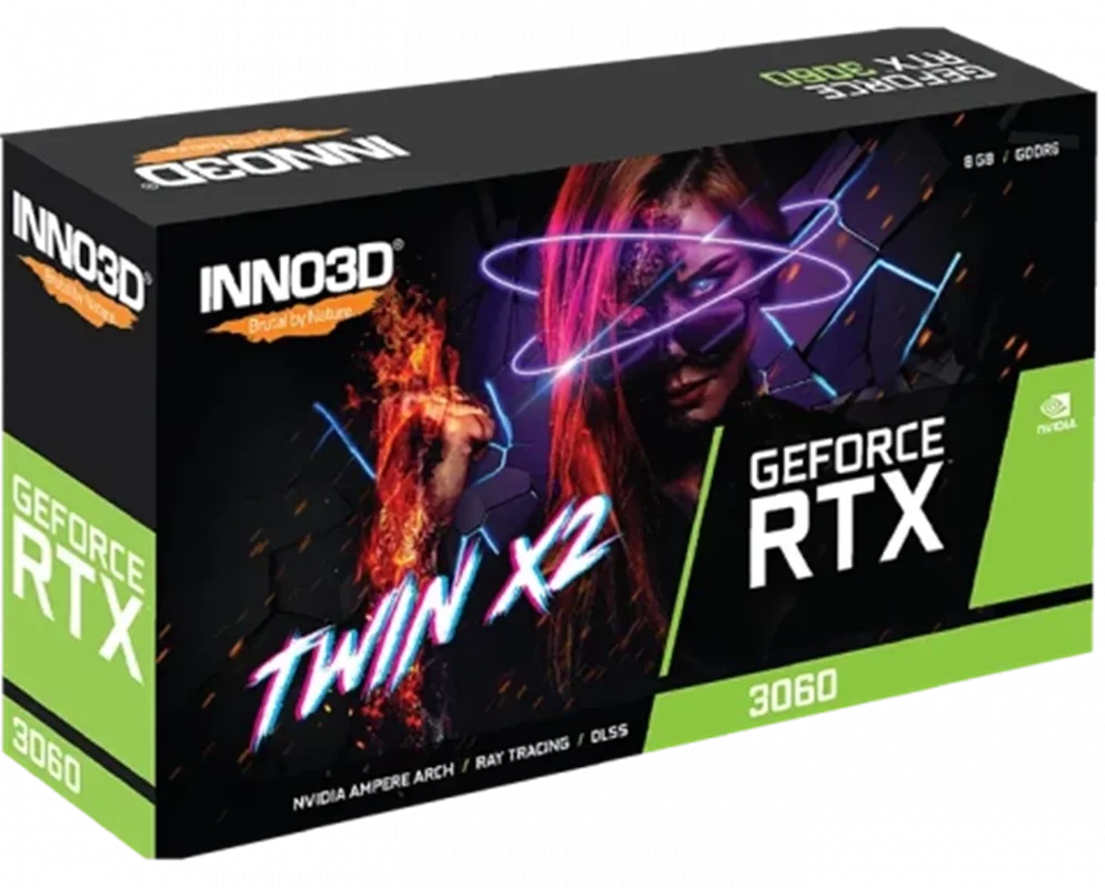 کارت گرافیک INNO3D GeForce RTX 3060 TWIN X2