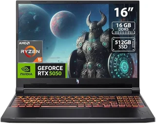 لپ تاپ 16 اینچی ایسر مدل Acer Nitro ANV16-42-R309 Ryzen 5 240 16GB 1TBSSD RTX 5050